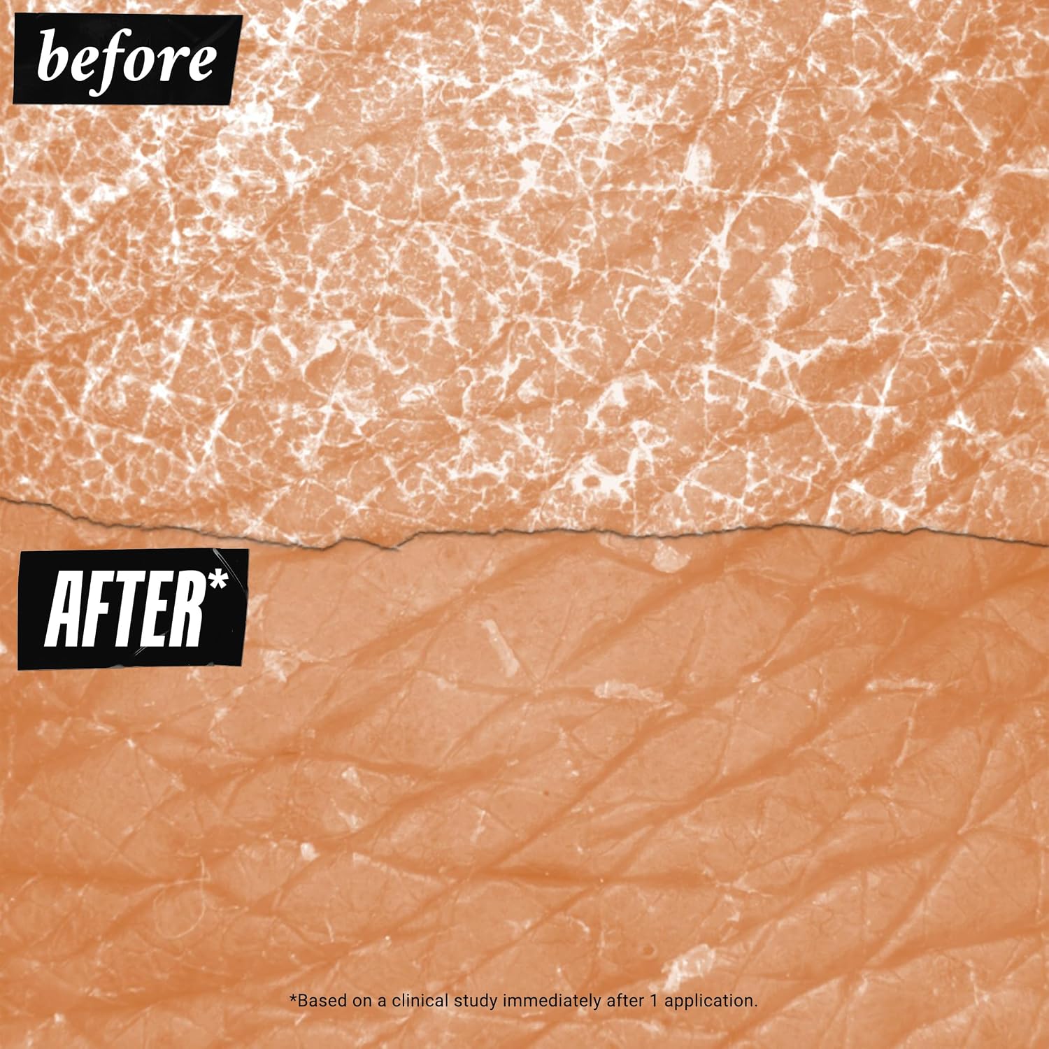 Whipped texture swatch of Kiehl's fast absorbing lightweight body cream with National Eczema Association Accepted seal