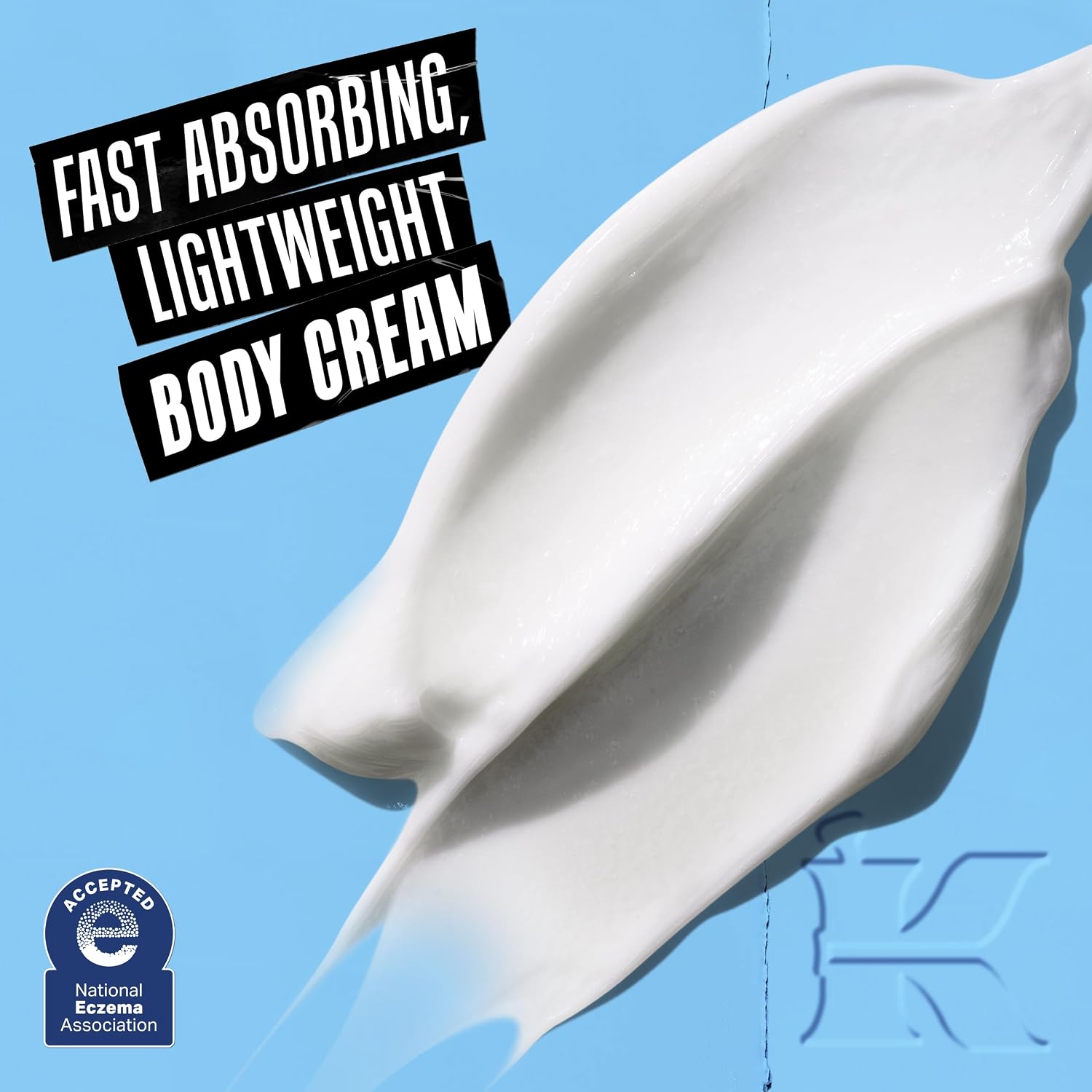 Manufacturer before and after close-up of dry flaky skin after one application of Kiehl's body cream